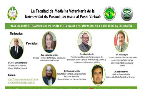 EN PANEL VIRTUAL DISCUTEN SOBRE “ACREDITACIÓN DE CARRERAS DE MEDICINA VETERINARIA Y SU IMPACTO EN LA CALIDAD DE LA&nbsp;EDUCACIÓN”