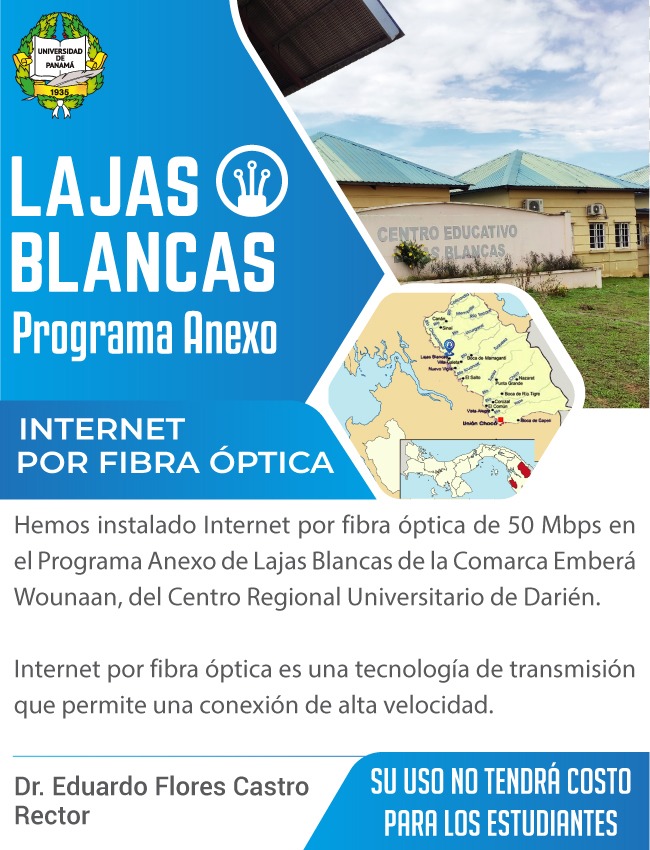 PROGRAMA ANEXO UNIVERSITARIO DE LAJAS BLANCAS CUENTA CON INTERNET POR FIBRA&nbsp;ÓPTICA