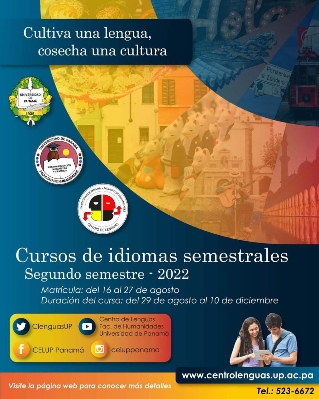 CENTRO DE LENGUAS DE LA UNIVERSIDAD DE PANAMÁ ANUNCIA FECHA PARA SUS CURSOS DE&nbsp;IDIOMAS