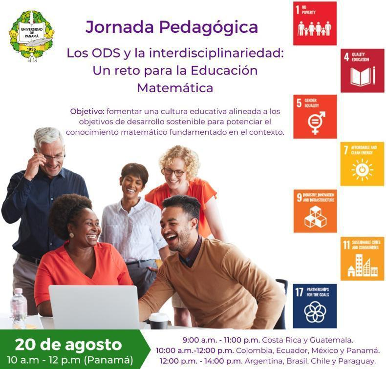 REALIZARÁN JORNADA PEDAGÓGICA INTERNACIONAL: LOS ODS Y LA INTERDISCIPLINARIEDAD COMO UN RETO PARA LA EDUCACIÓN MATEMÁTICAS