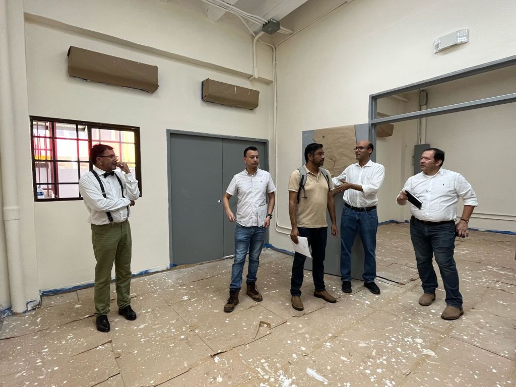 Inspeccionan futuras instalaciones del Laboratorio de Investigación de Alta Tecnología de&nbsp;FACINET