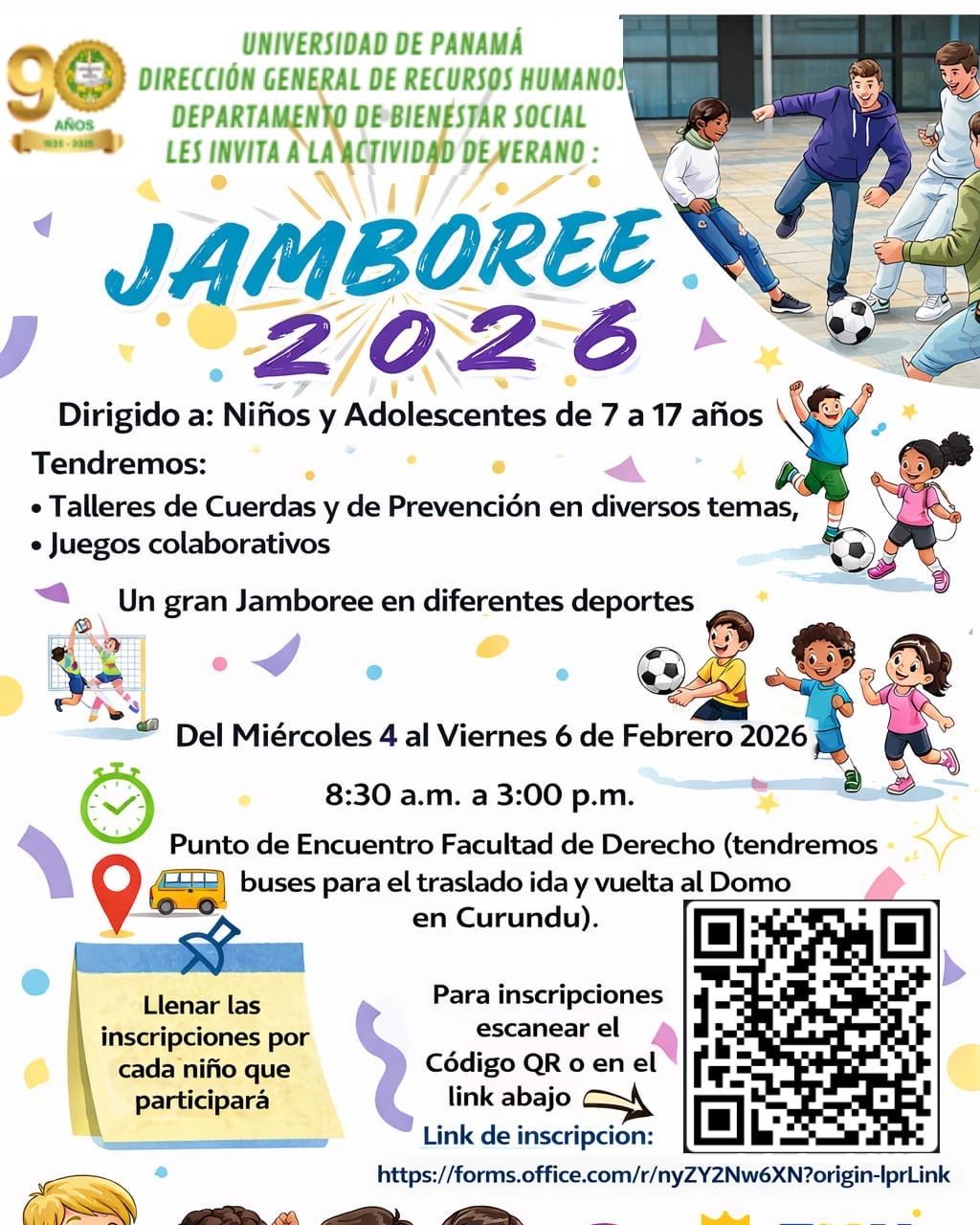 Universidad de Panamá organiza el Jamboree de Verano 2026 para niños y&nbsp;adolescentes