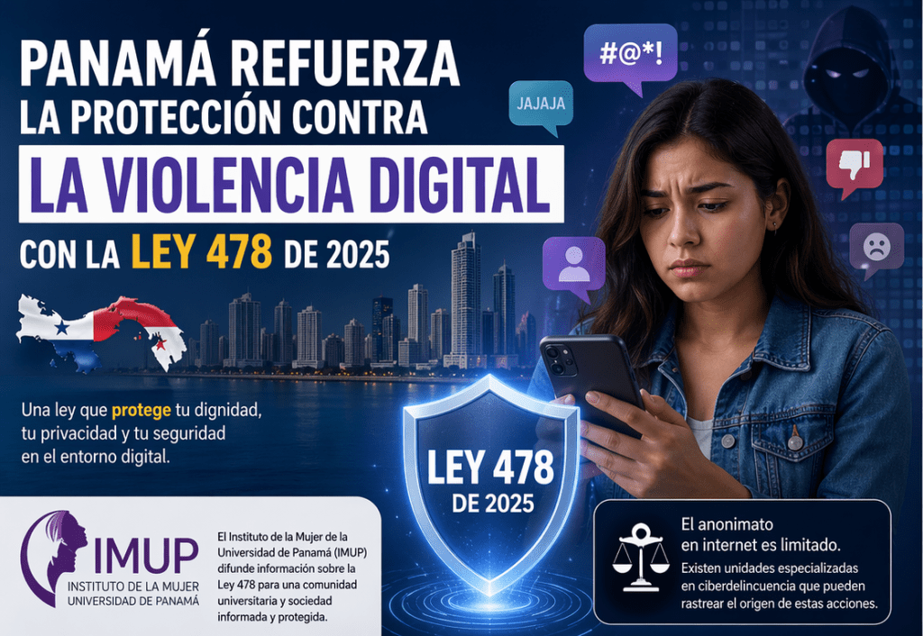 Panamá refuerza la protección contra la violencia digital con la Ley 478 de&nbsp;2025