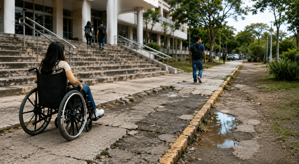 Estudio revela barreras arquitectónicas en universidades de Panamá y plantea rutas de&nbsp;accesibilidad